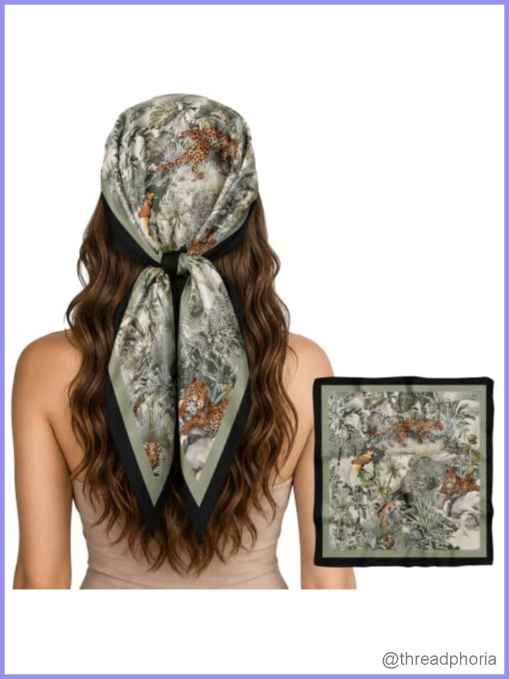 Satin Head Scarf Square Silky Polyester Hair Bandana Wrap Neck Scarf